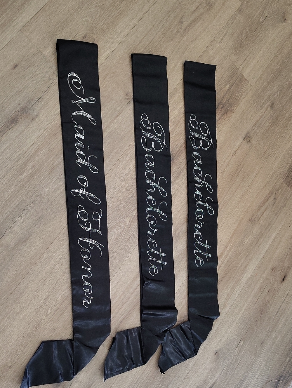 Black Satin Sash
